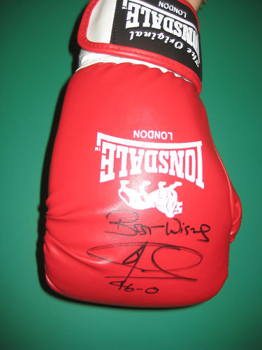 Lots include Joe Calzaghe Signed Cased Boxing Glove